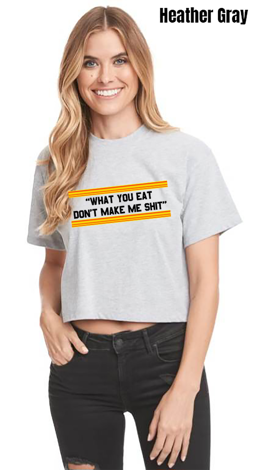 What You Eat Color Block Basic Crop - PRE-ORDER