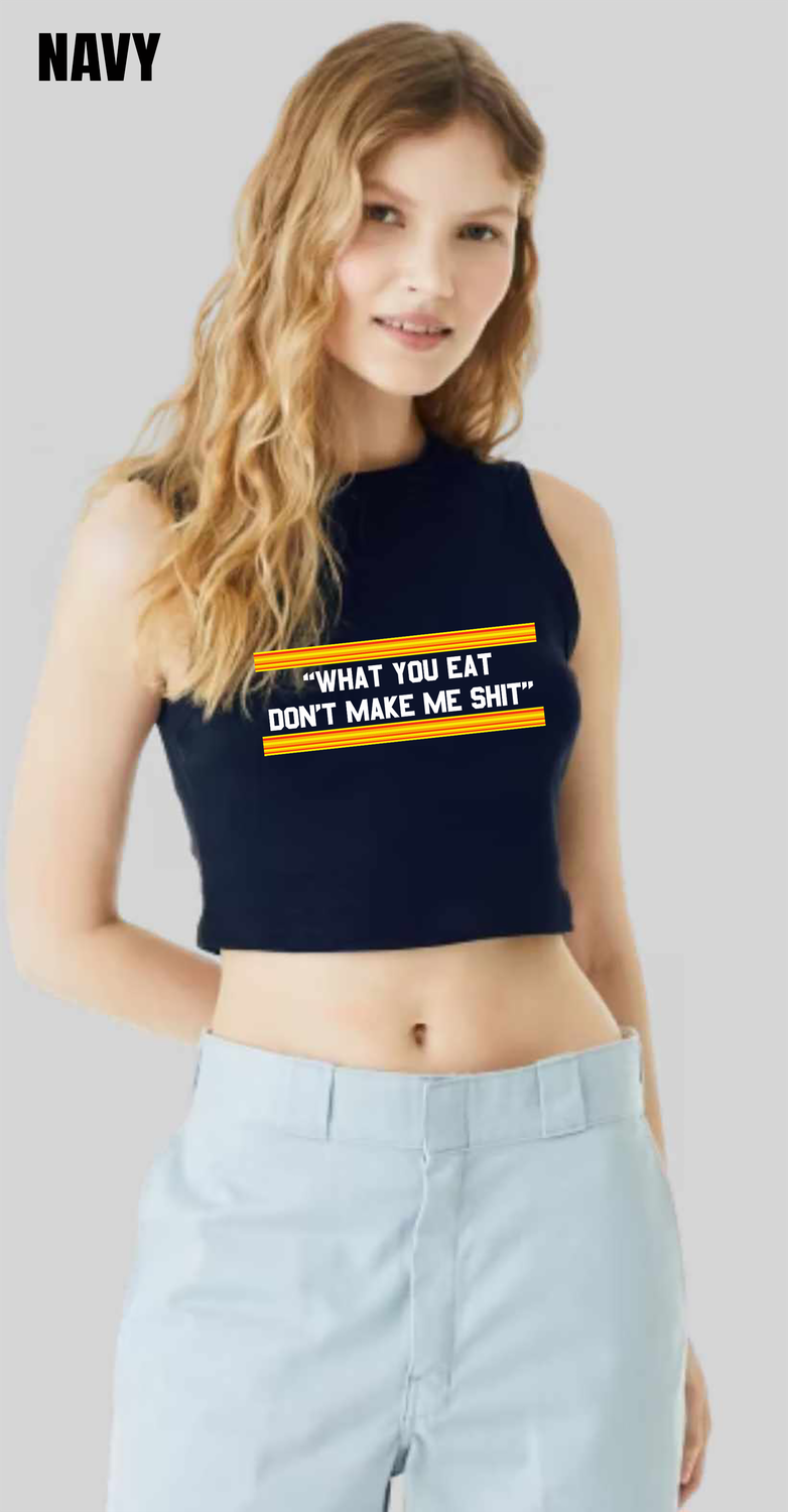 What You Eat Color Block Muscle Crop - PRE-ORDER