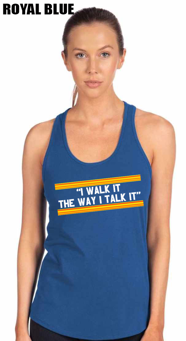 I Walk It Color Block Tank