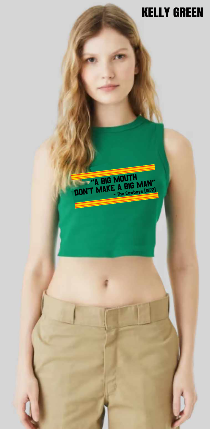 The Cowboys Color Block Muscle Crop - PRE-ORDER