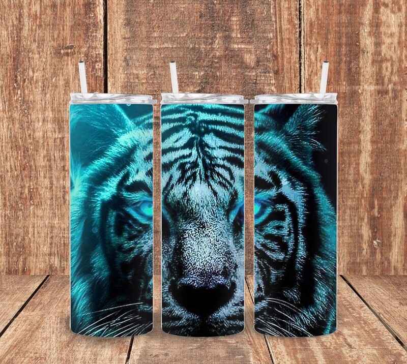 3 D Tiger Tumbler