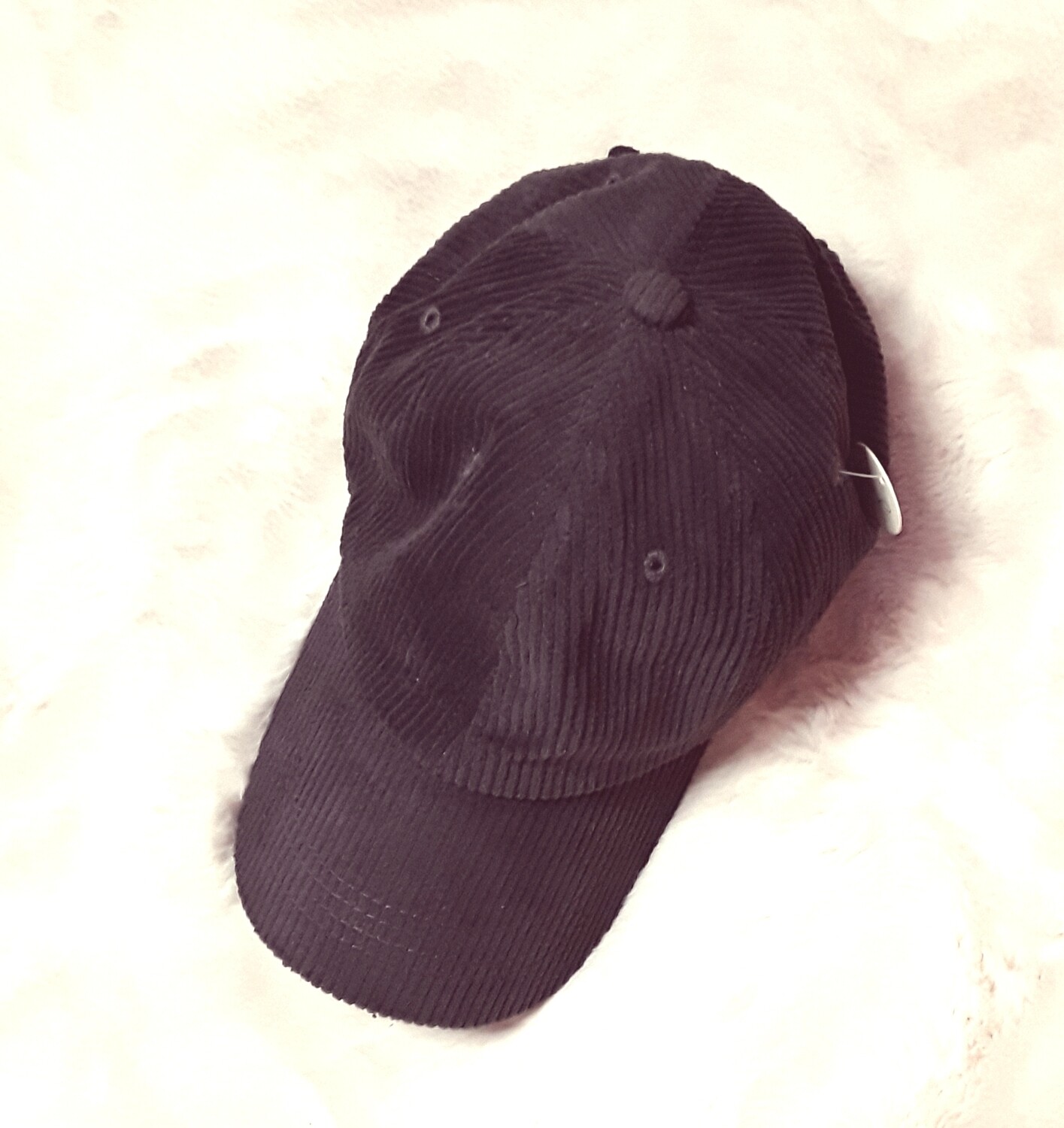 Gray Corduroy Ball Cap