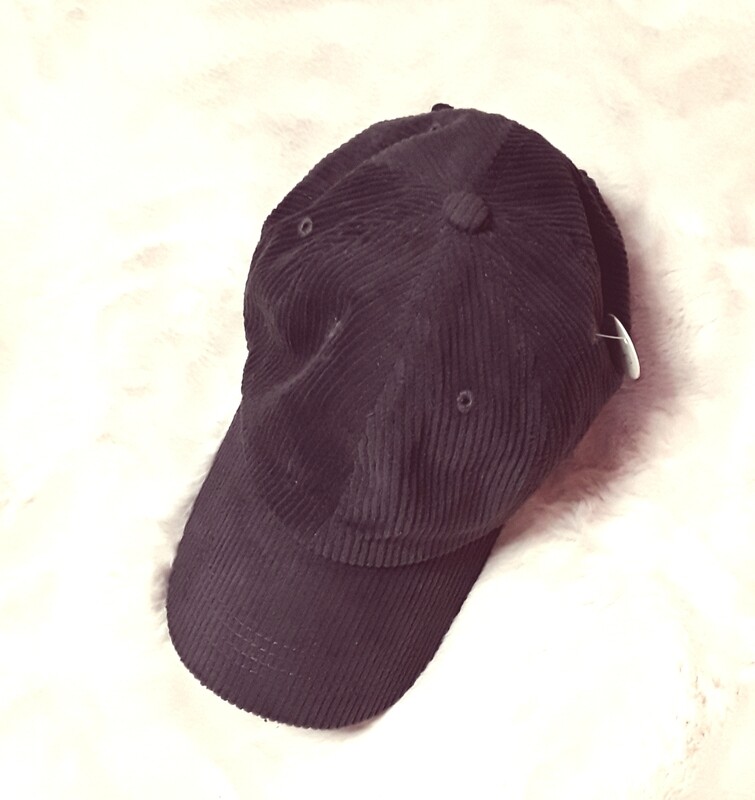 Gray Corduroy Ball Cap