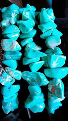 Turquoise Tumbled Stone Bracelet