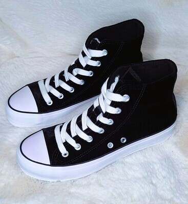 Corkys Hunky Dory Black Velvet Sneakers