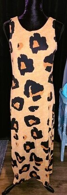 Brown Leopard Maxi Dress