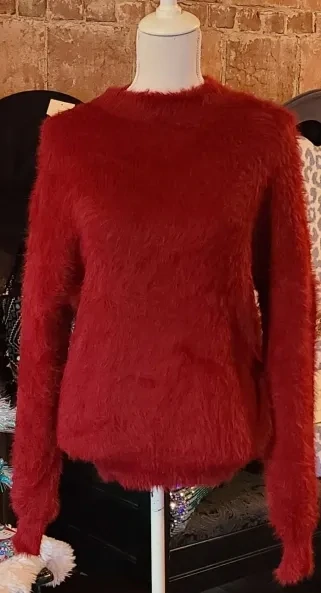 Red Fuzzy Sweater