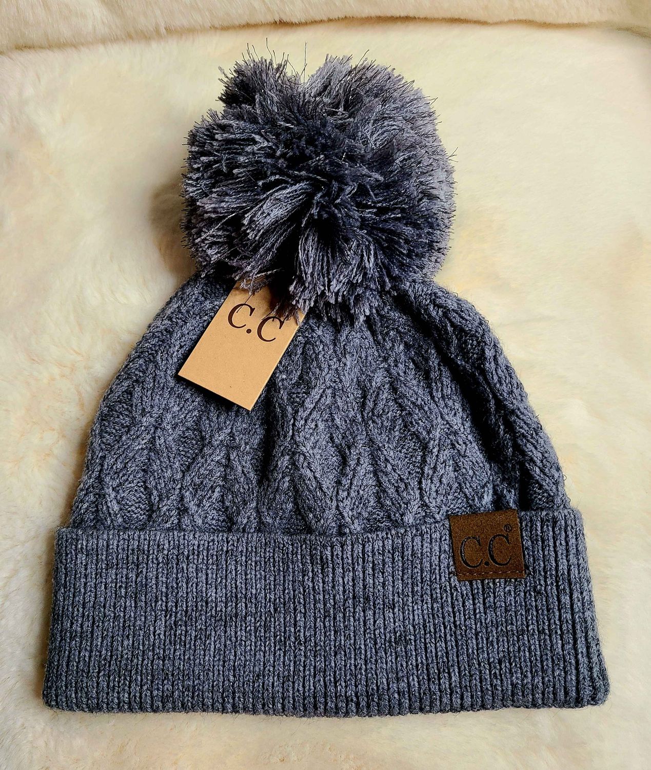 C.C Gray Sparkle Beanie