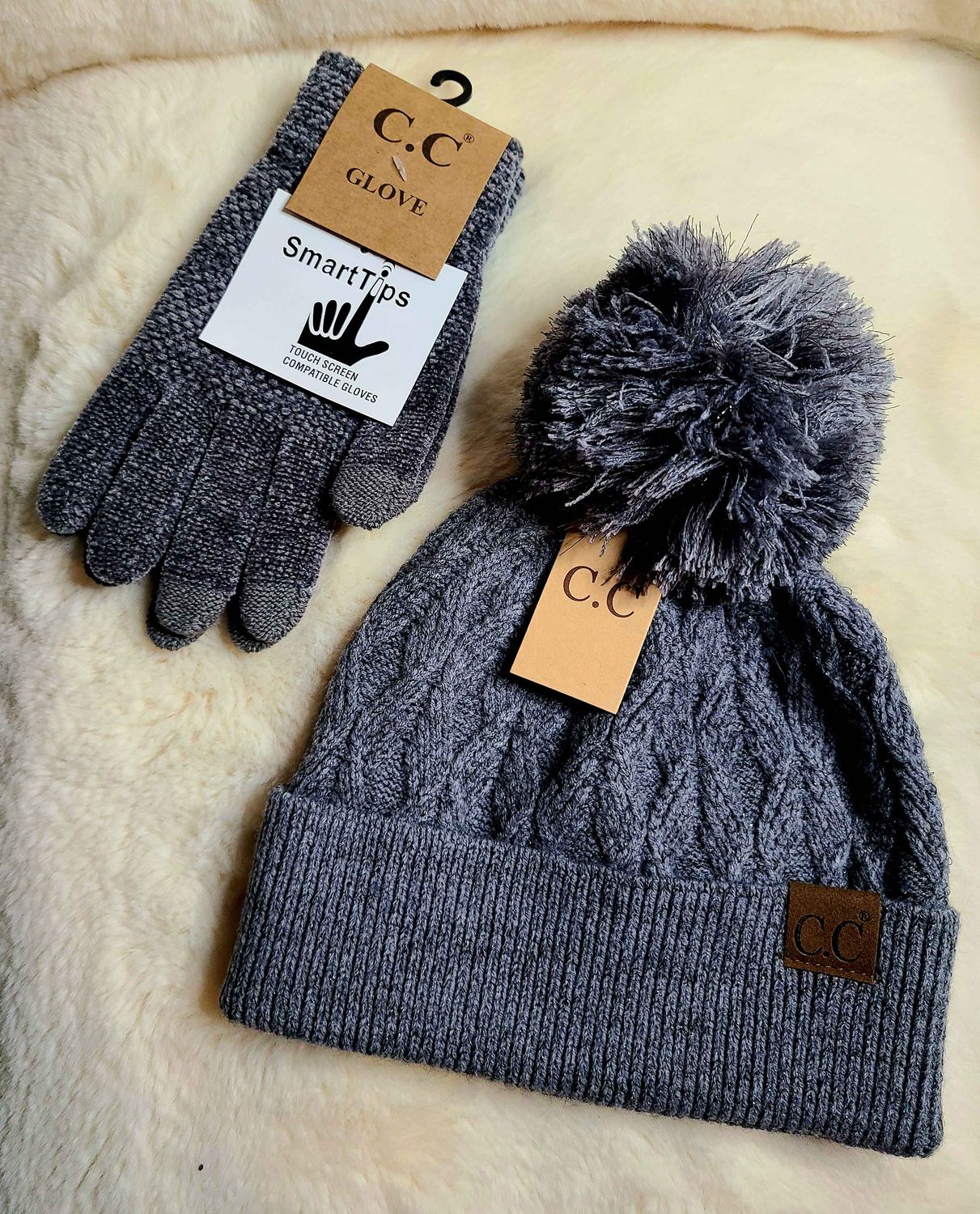 C.C Gray Smart Touch Gloves