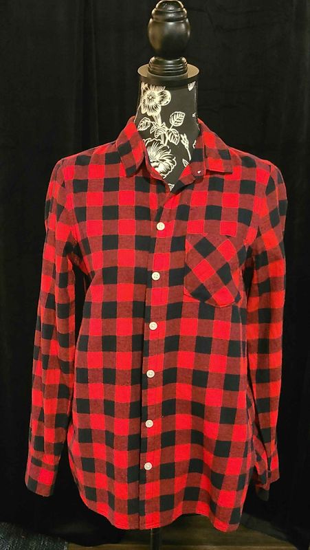 Old Navy Red and Black Flannel