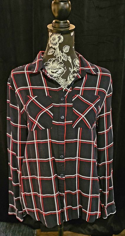 Black Striped Flannel 