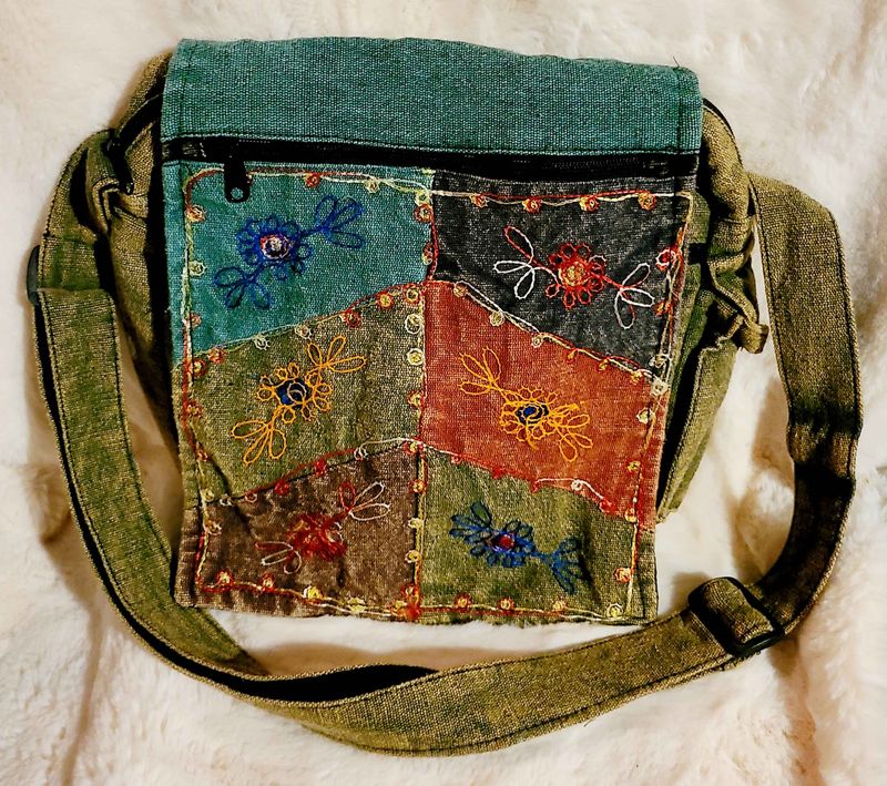 Olive Canvas Hobo Bag