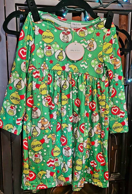 Girls Grinch Dress