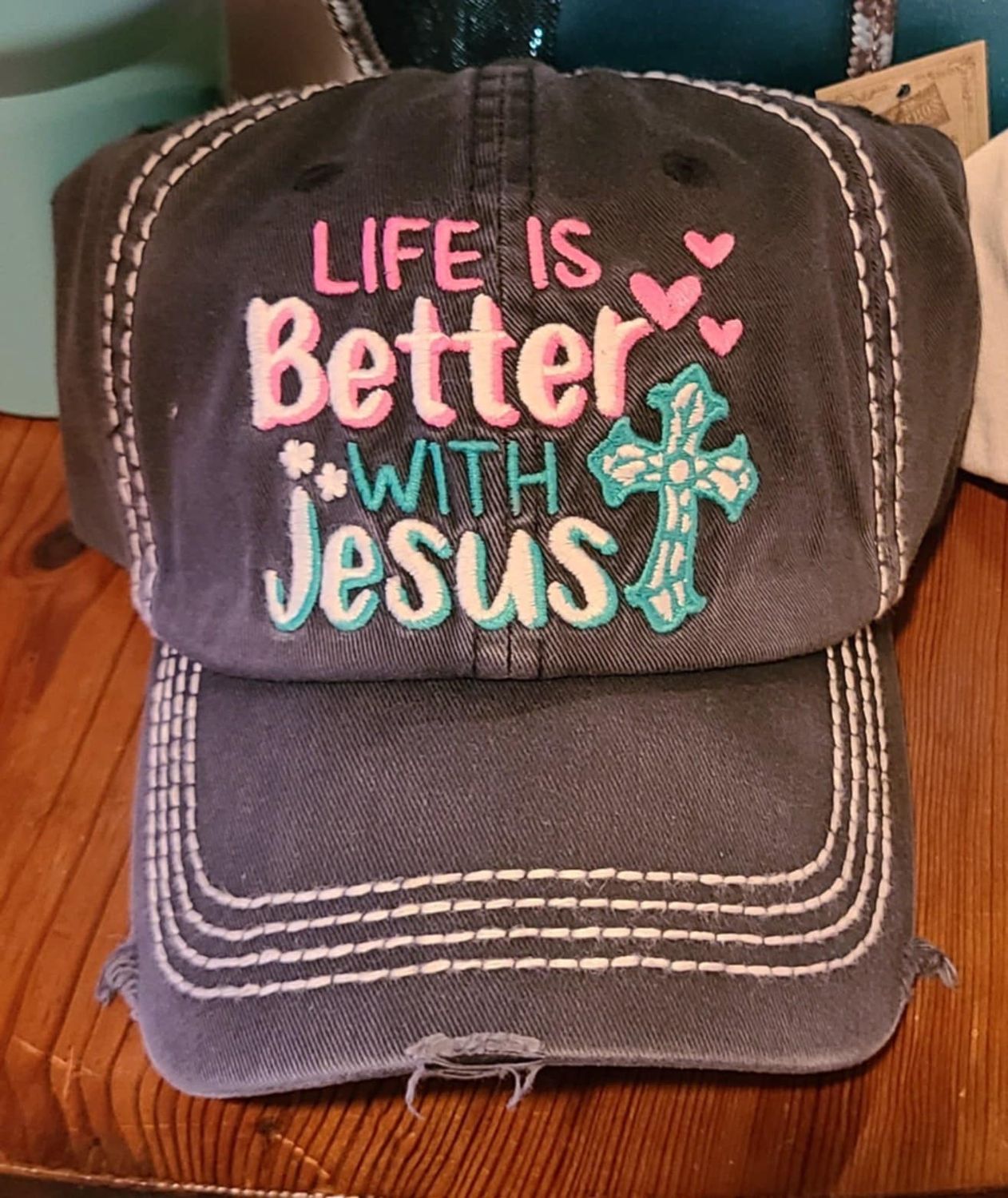 Black Life is Better with Jesus Ball Cap