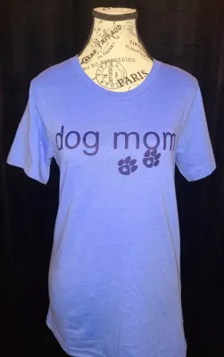 Bella Canvas Blue Dog Mom T-Shirt