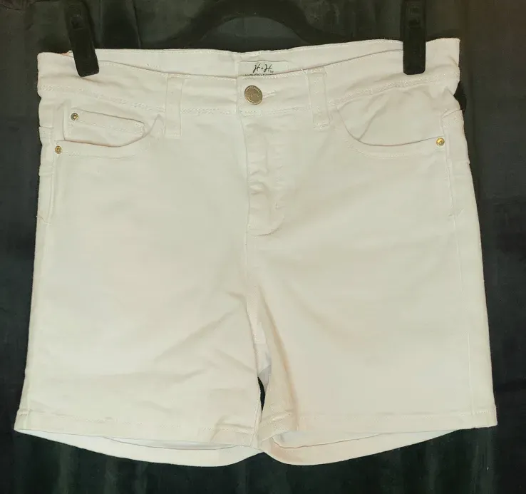 White Denim Shorts