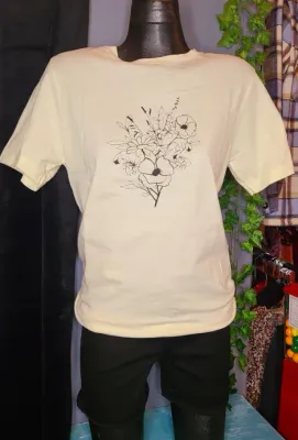 Bella Canvas Natural Wildflowers T-Shirt