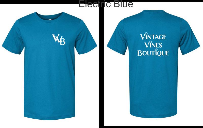Vintage Vines Boutique Bella Canvas Electric Blue T-Shirt