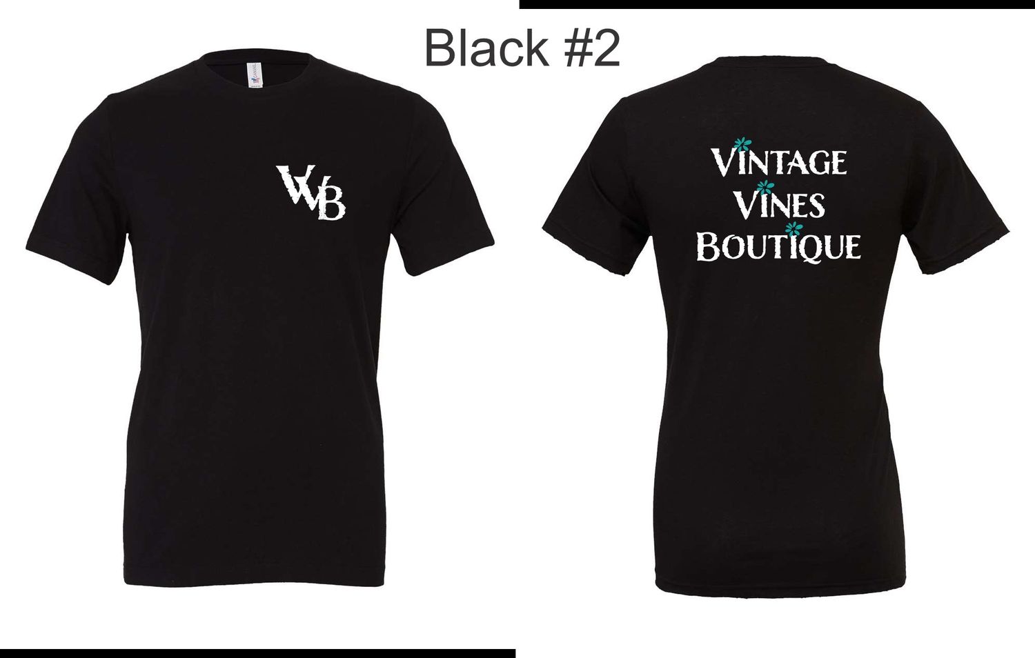 Vintage Vines Boutique Bella Canvas Black T-Shirt