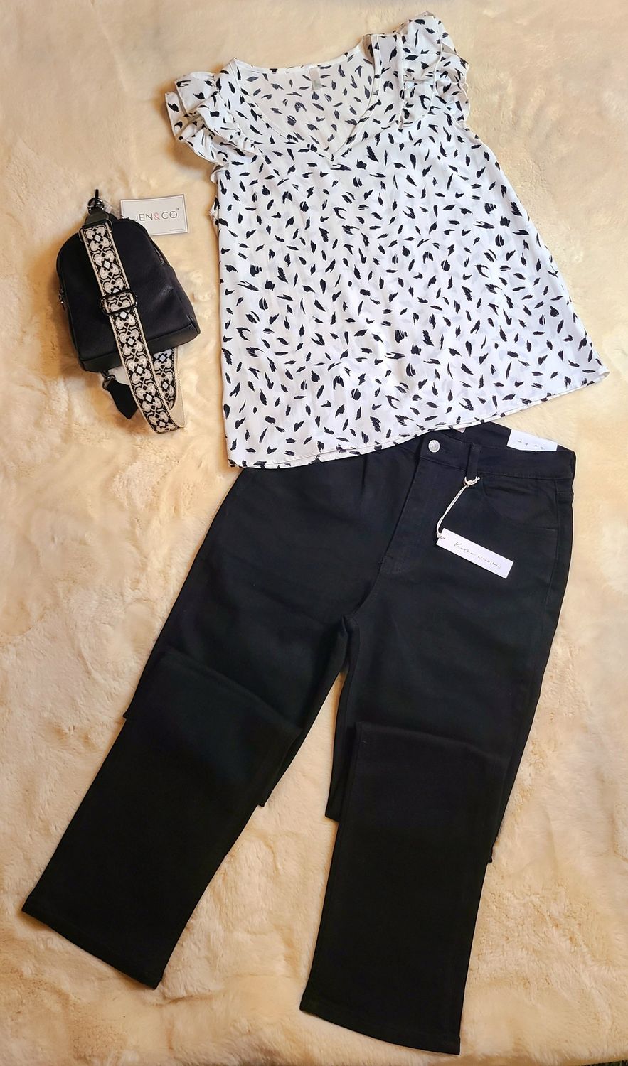 Kan Can Black Slim Straight Jeans