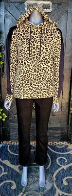 Black Leopard Hoodie
