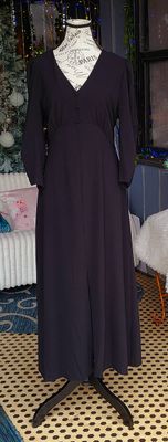 Black Puff Sleeve Maxi Dress