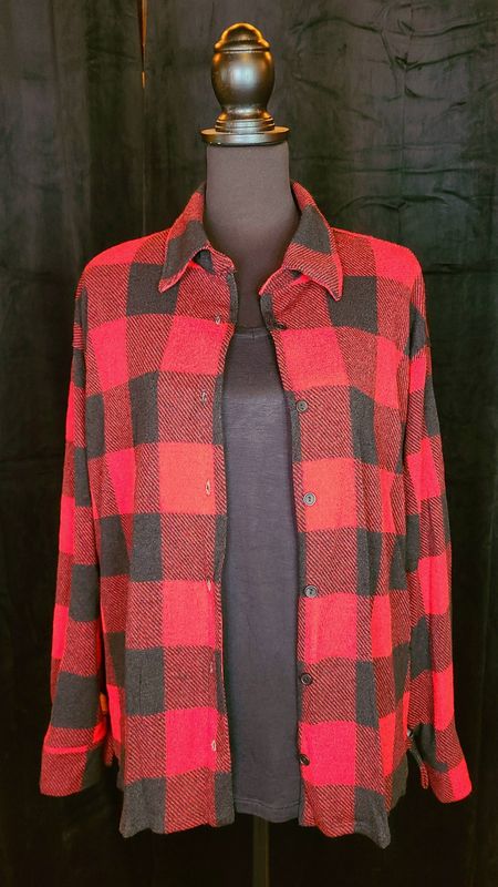 Red and Black Plaid Flannel