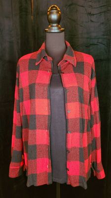 Red and Black Plaid Flannel