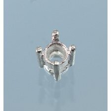 Schmuckteil Fassung rund 4mm 980 Silber