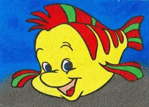 Fisch groß Sandbild