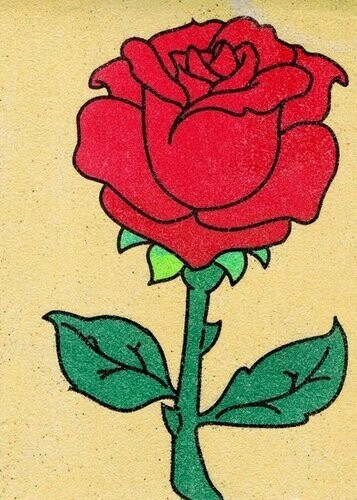 Rose Sandbild