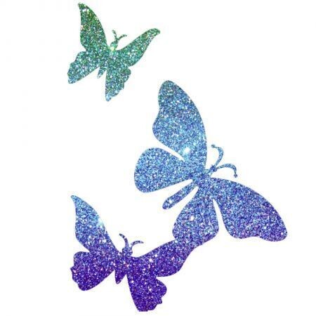 Schmetterlinge Trio Glitzer Tattoo