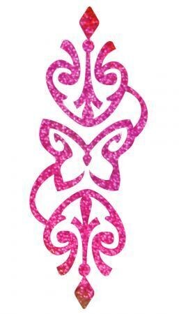 Schmetterling Deco Glitzer Tattoo