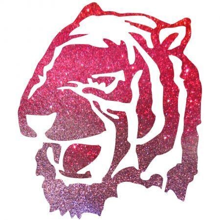 Tiger Kopf Glitzer Tattoo