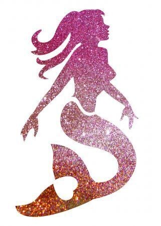 Meerjungfrau Glitzer Tattoo