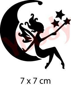 Mond Fee Glitzer Tattoo