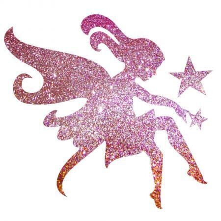 Fee mit Stern Glitzer Tattoo