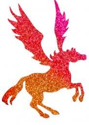 Pegasus Glitzer Tattoo