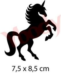 Einhorn ganz 7,5x8,5cm Glitzer Tattoo