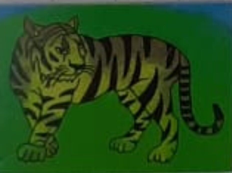 Tiger Sandbild