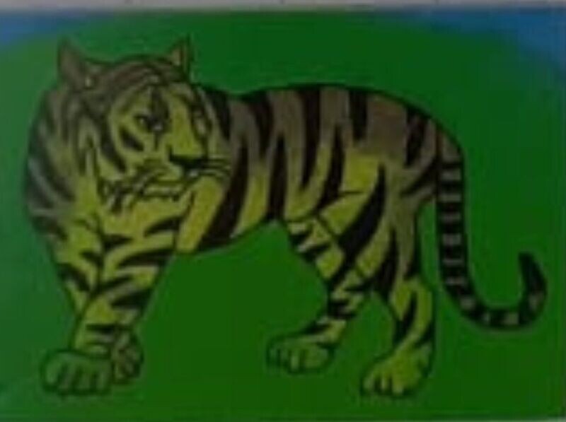 Tiger Sandbild