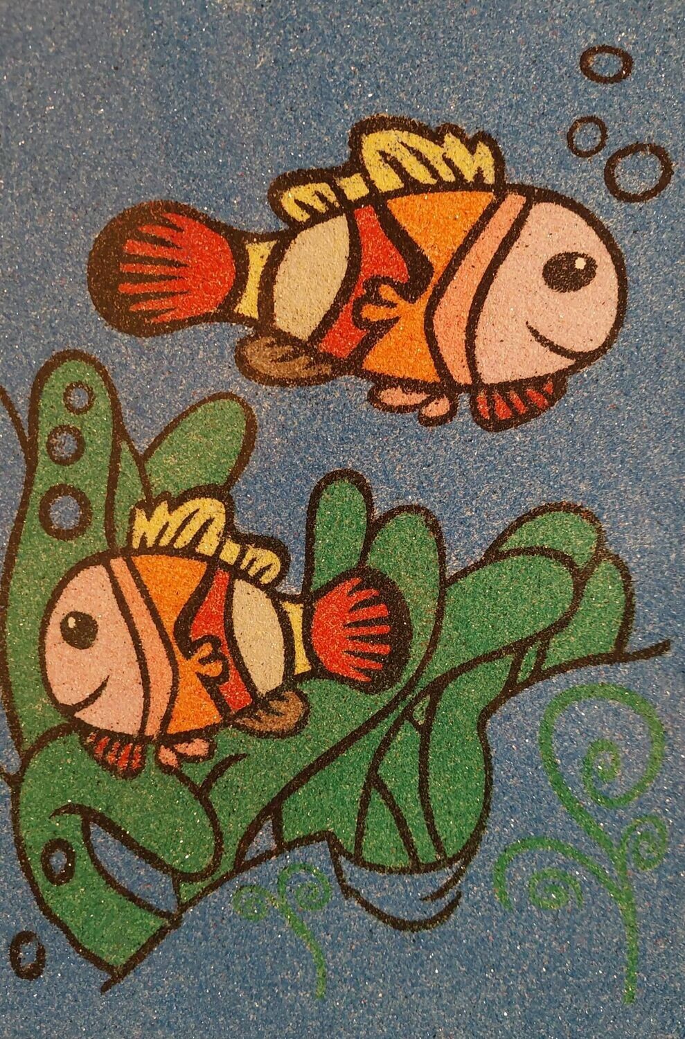 Fische im Wasser Sandbild