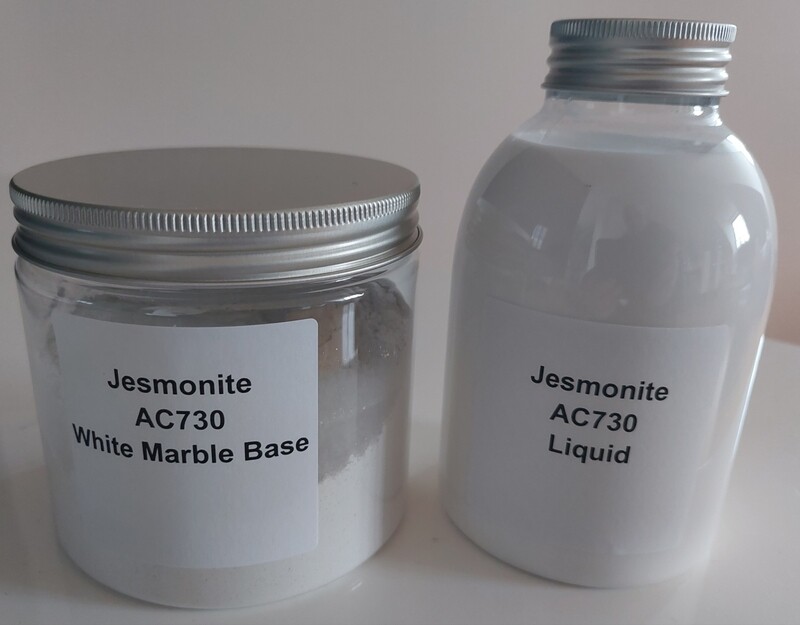 Jesmonite AC730 White Marble Base  500ml + Jesmonite AC 730 Liquid 500ml