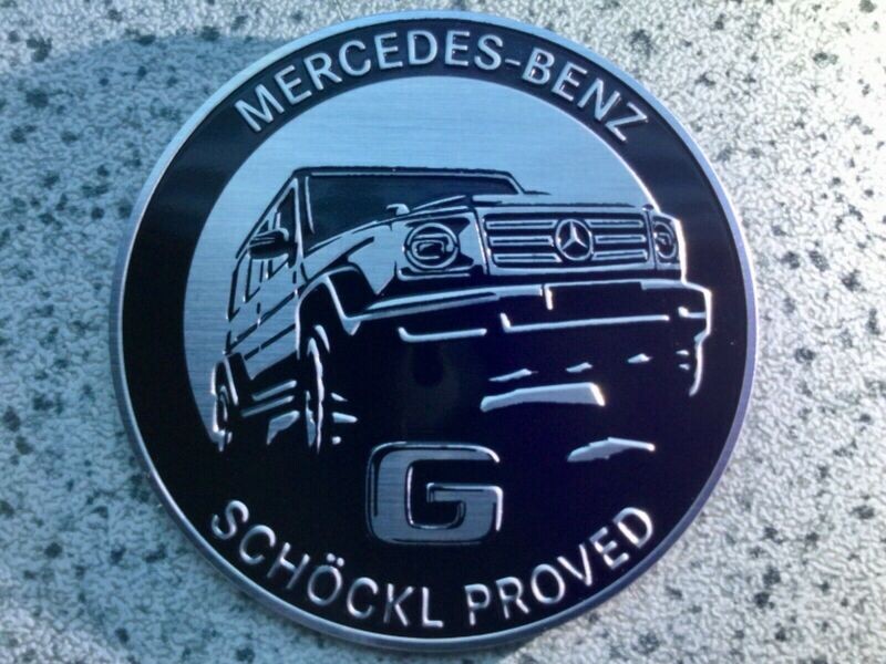 ///**Mercedes G Emblem Abzeichen Plakette G-Klasse Schöckl Proved 2019 50mm AMG PUCH