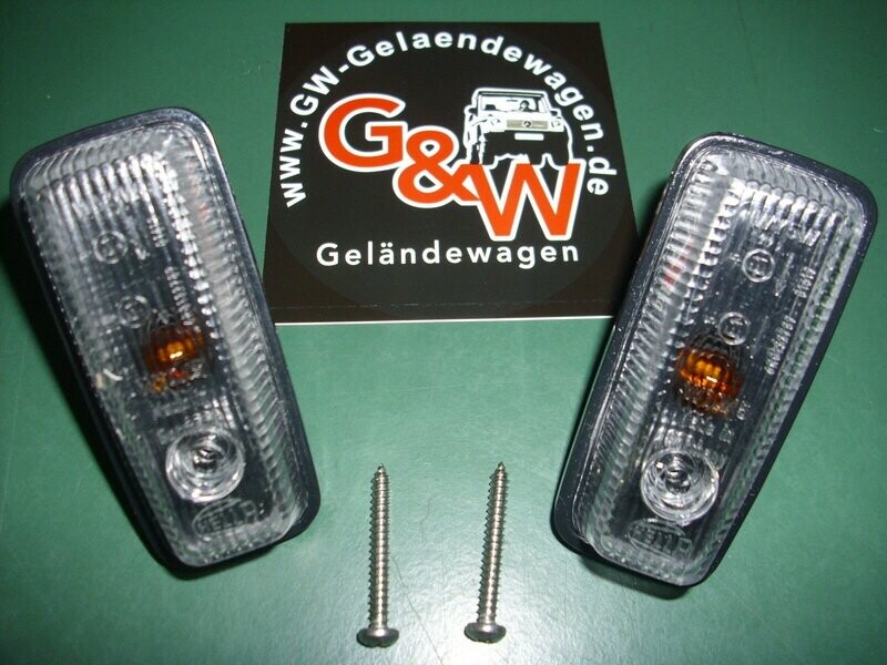 ///**Mercedes Benz G Klasse 2x Blinker Seitenblinker weiss G Modell GE GD 463 461 460 PUCH