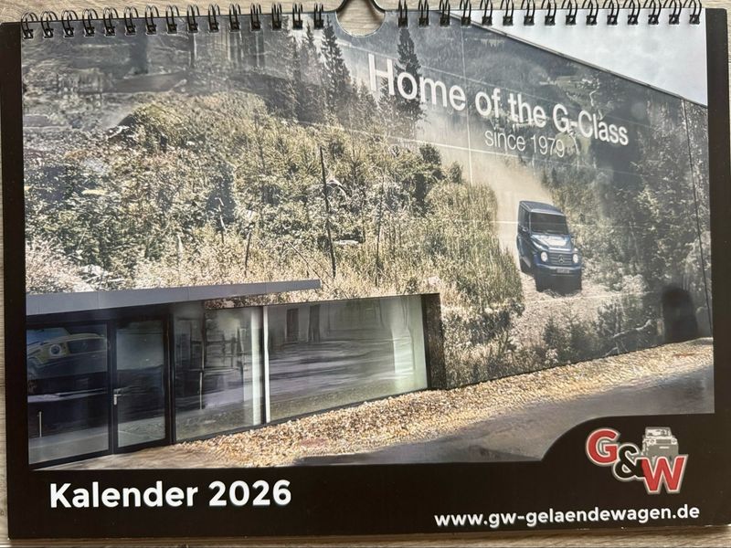///**Mercedes G GE GD Kalender 2026 G-Klasse W460 BM461 463 464 465  DIN A4 G&W Geländewagen Wolf PUCH 