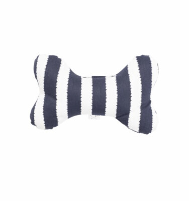 Mog and Bone Soft Toy Bone - NAVY HAMPTON STRIPE