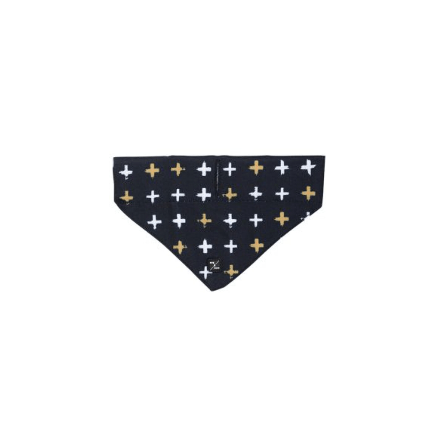 Mog and Bone Bandana SML - BLACK CROSS