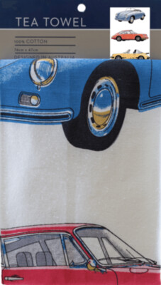 Tea Towel - PORSCHE CLASSIC CARS