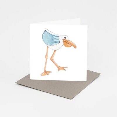 Gift Card and Matching Bookmark - BEACH BIRD